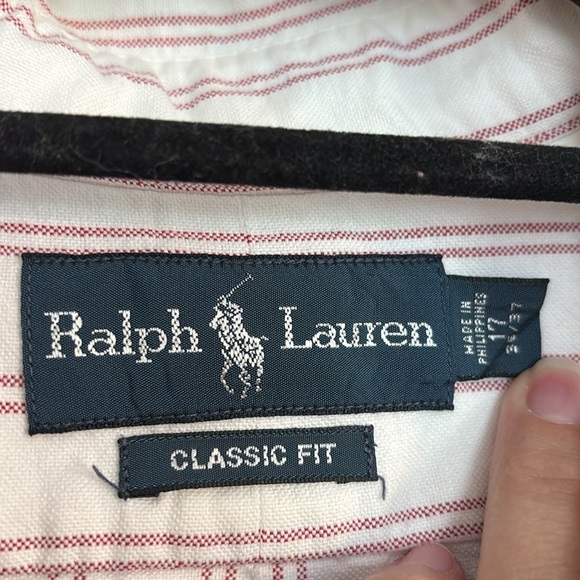 Polo by Ralph Lauren Red Stripe Casual Button Down Shirt - Picture 2 of 4